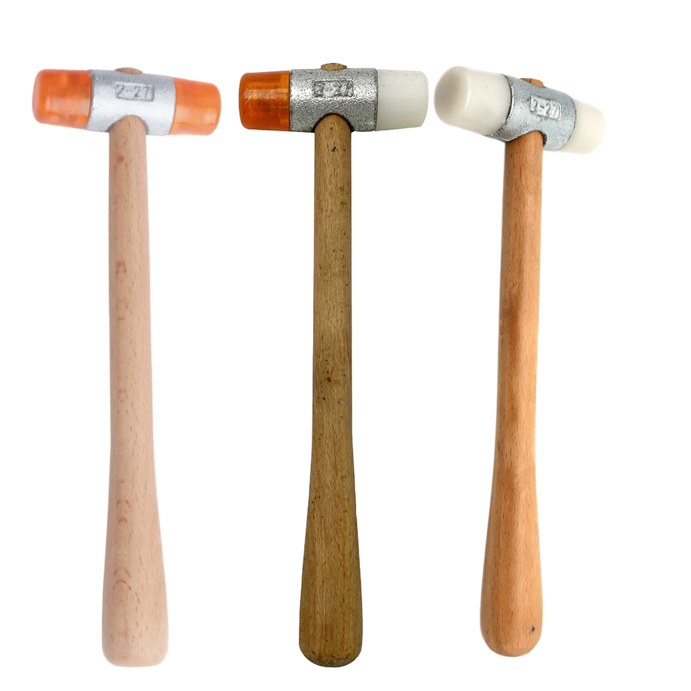 Leatherwork Mallet - Double-Face Nylon-Hammer mit Holzgriff, Schmuckformung, Metallstanzen,