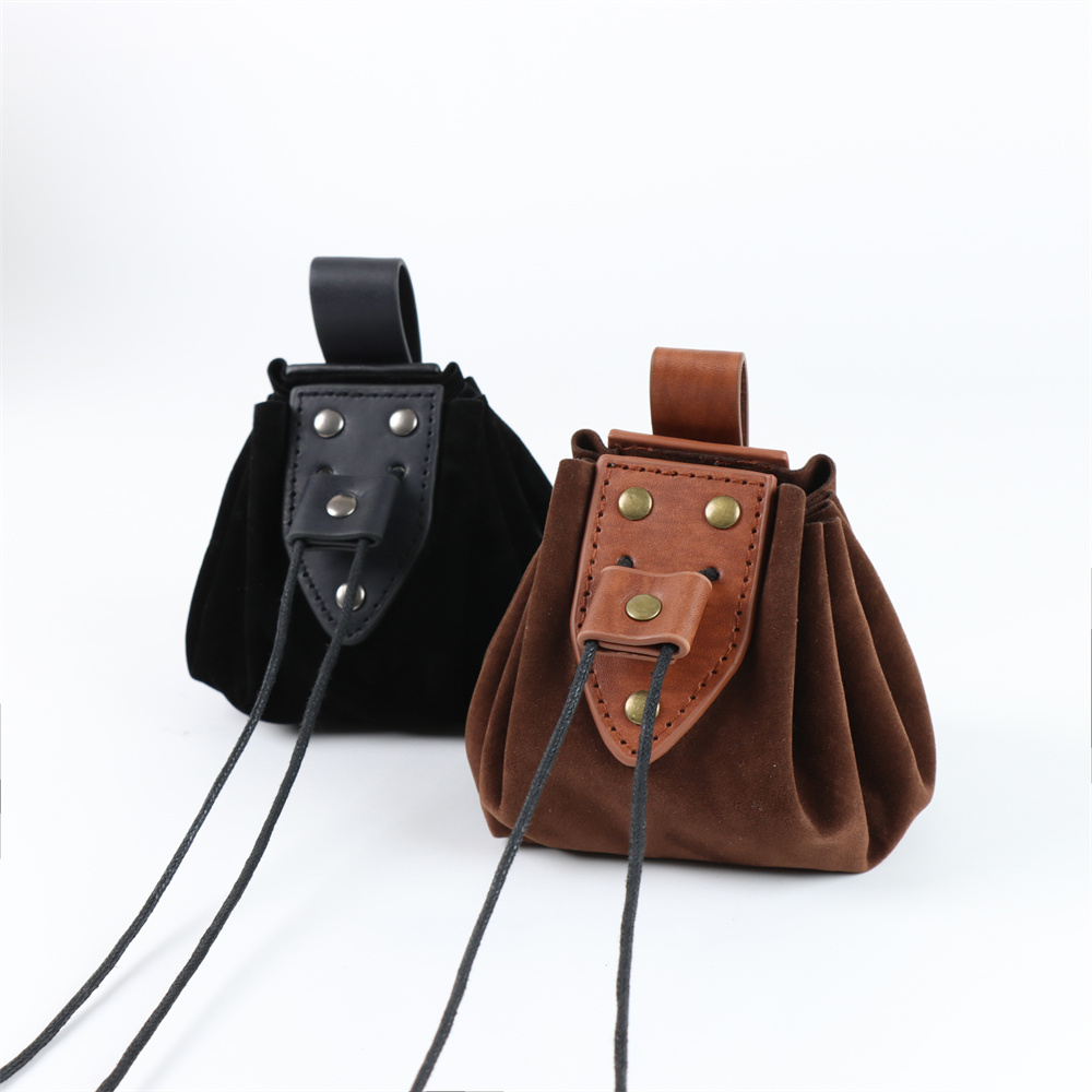 Leather Work Vest - UYEE Mittelalterliche Renaissance Gürteltasche Keltische Wikinger
