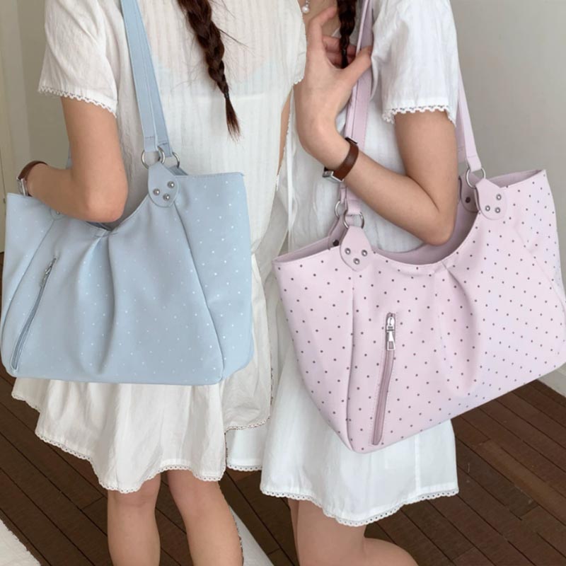 Koreanische Polka-Dot-Schulter – Leather Work Duffle Bewertung und Preis