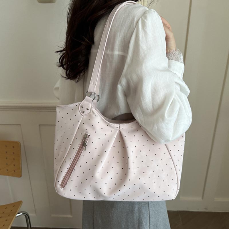 Koreanische Polka-Dot-Schulter – Leather Work Duffle Bewertung und Preis