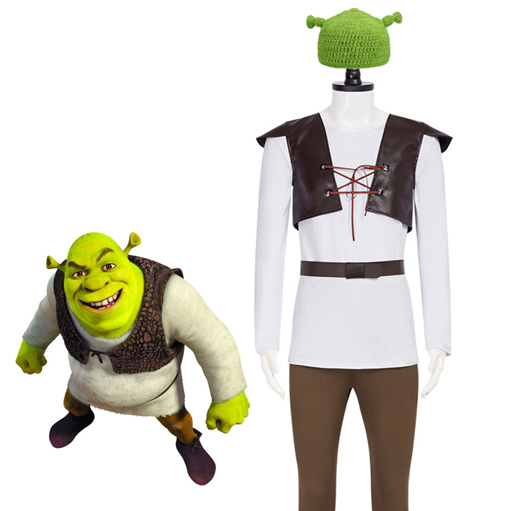 Shrek Cosplay Kostüme Green Ha – Leather Work Vest Bewertung und Preis