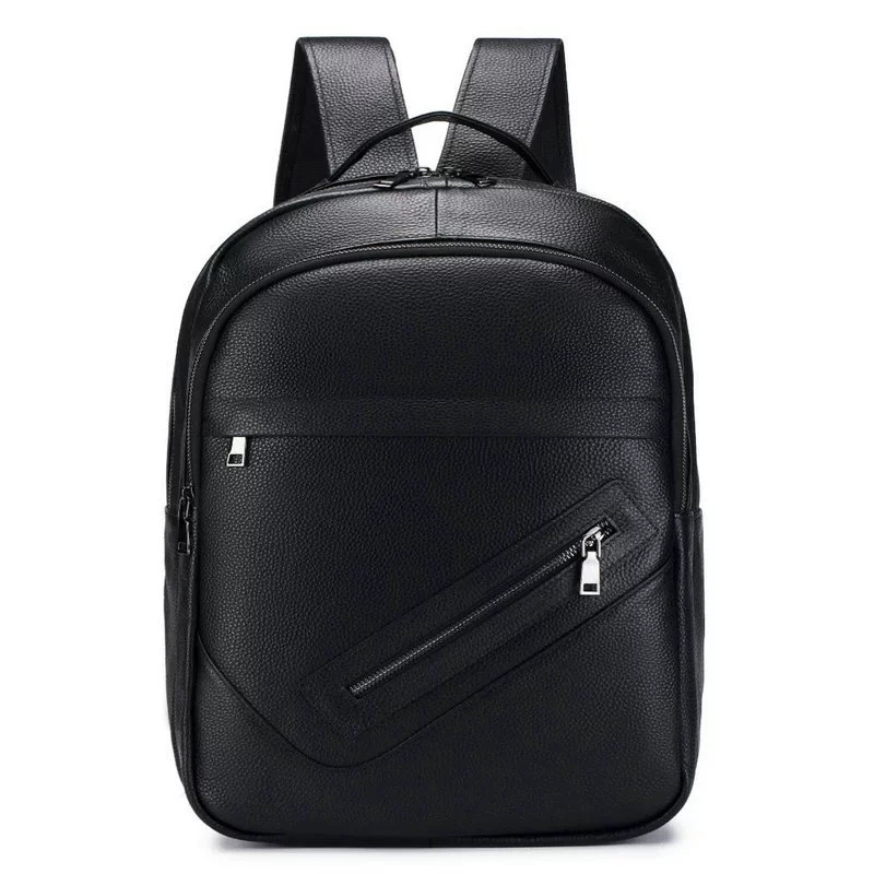Schwarzer Laptop-Rucksack aus  – Leather Work Rucksack Mens Bewertung und Preis