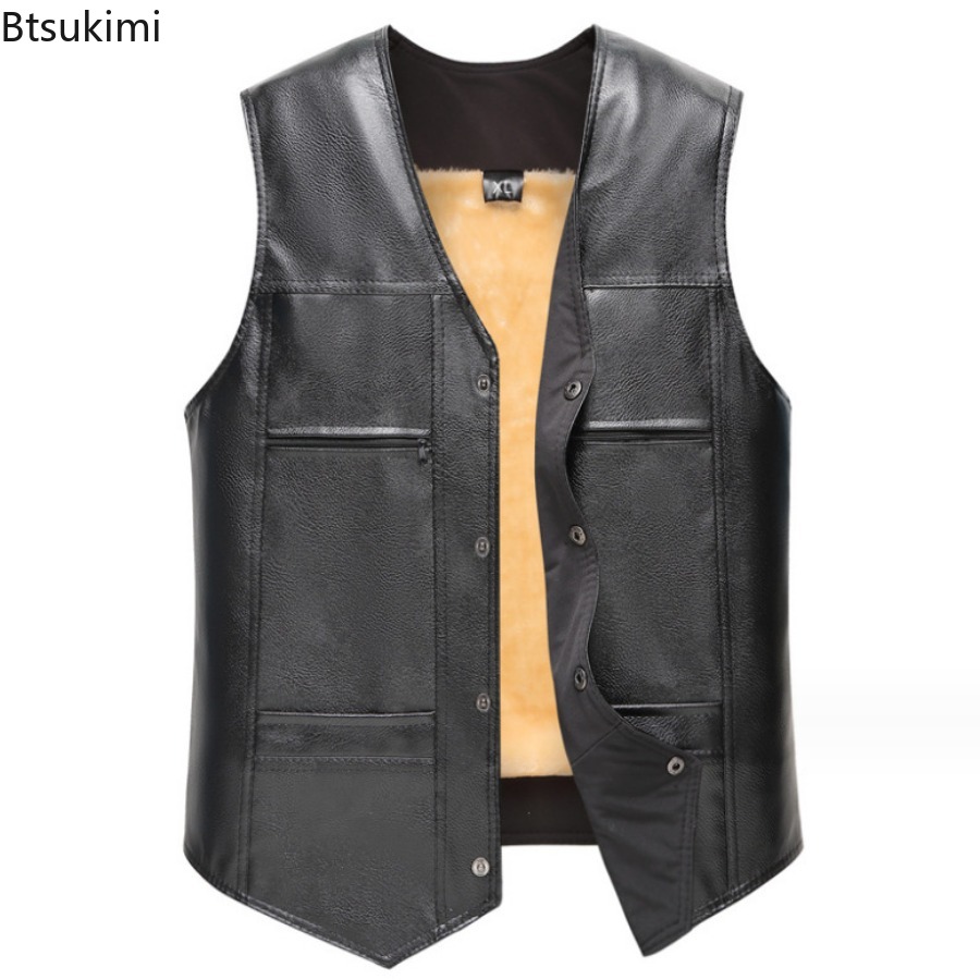 Herbst Winter Neue männer Lede – Leather Work Vest Bewertung und Preis