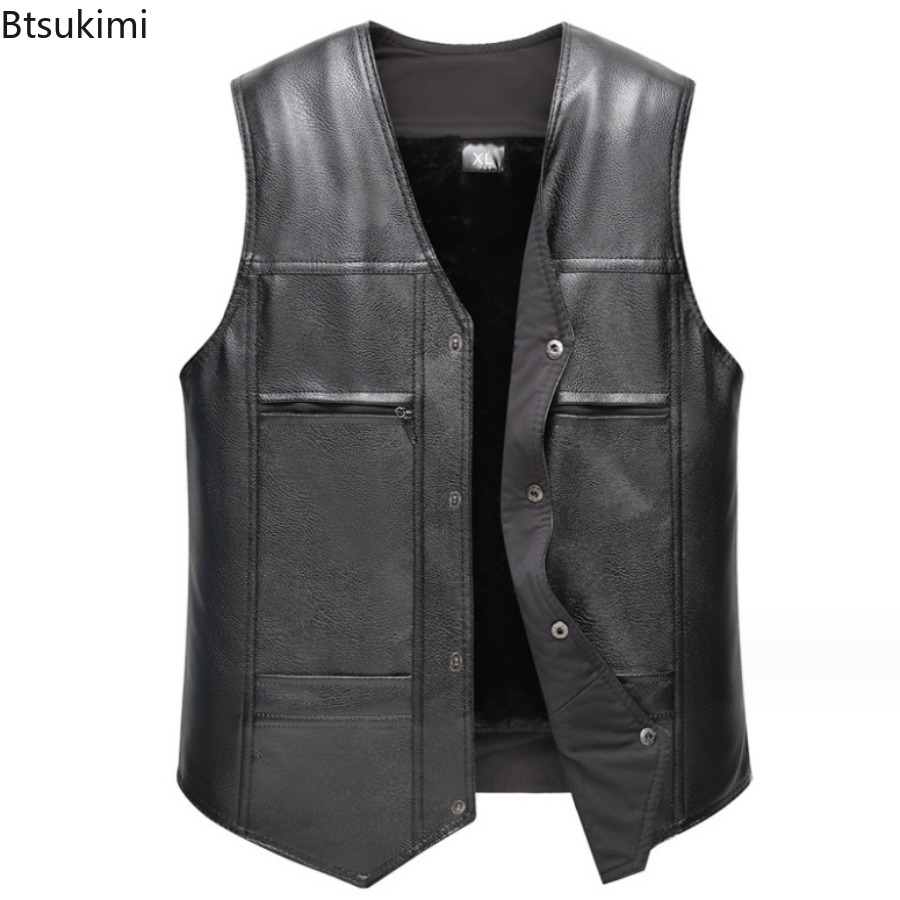 Herbst Winter Neue männer Lede – Leather Work Vest Bewertung und Preis