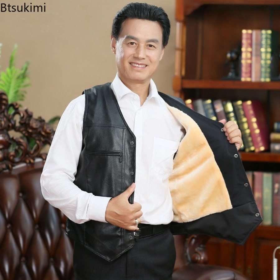 Herbst Winter Neue männer Lede – Leather Work Vest Bewertung und Preis