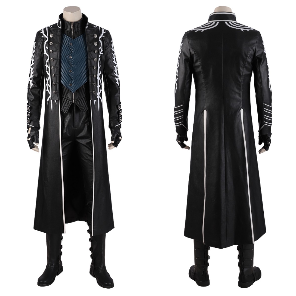 Game DMC 5 Vergil Cosplay Kost – Leather Work Vest Bewertung und Preis