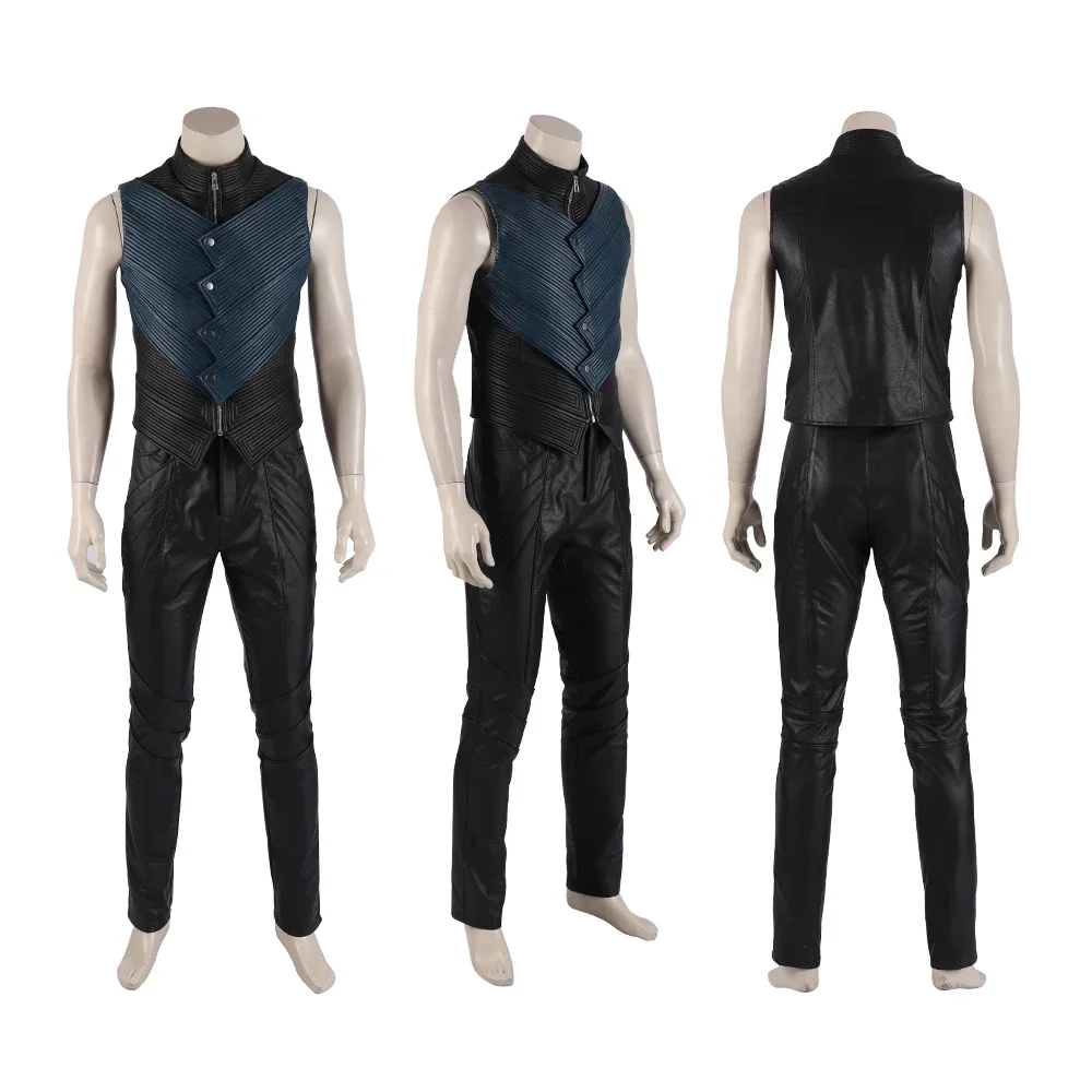Game DMC 5 Vergil Cosplay Kost – Leather Work Vest Bewertung und Preis