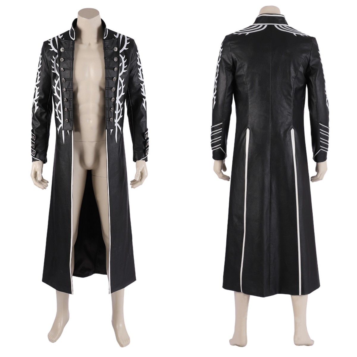 Game DMC 5 Vergil Cosplay Kost – Leather Work Vest Bewertung und Preis