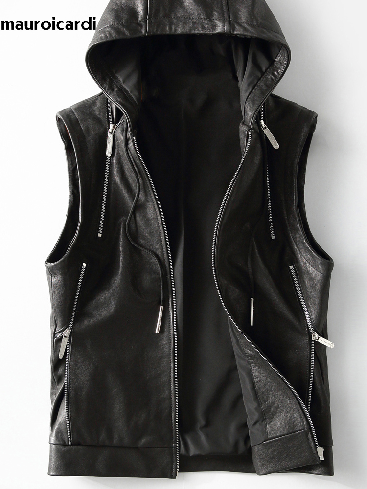 Mauroicardi Frühling Herbst Lu – Leather Work Vest Bewertung und Preis