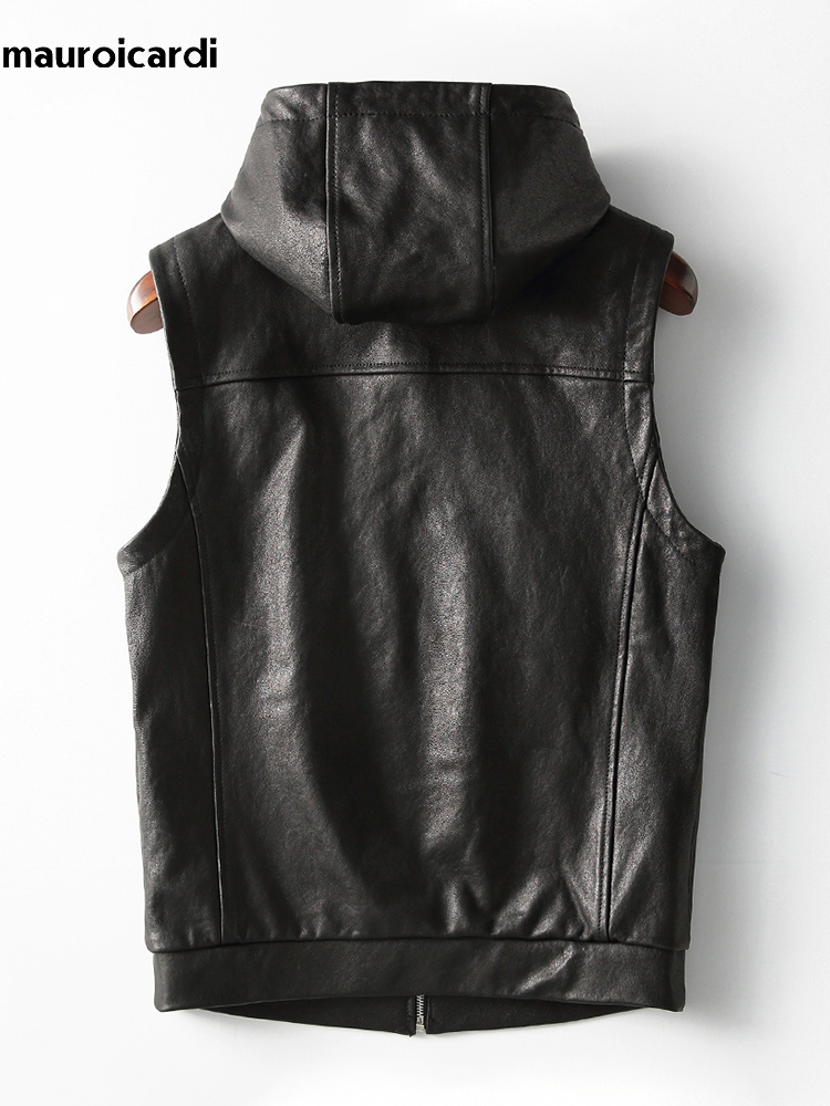 Mauroicardi Frühling Herbst Lu – Leather Work Vest Bewertung und Preis