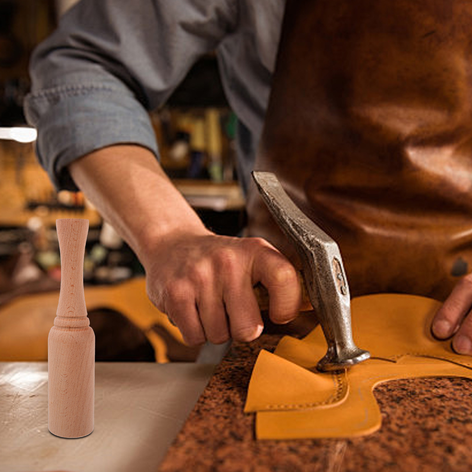 Lederhammer aus Holz, Buchenho – Leatherwork Mallet Bewertung und Preis
