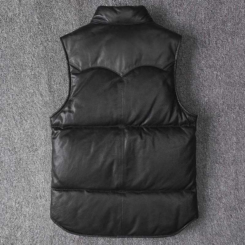 Herren Slim Fit Lederjacke Sch – Leather Work Vest Bewertung und Preis