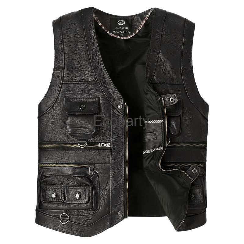2024 herbst Winter Leder Weste – Leather Work Vest Bewertung und Preis