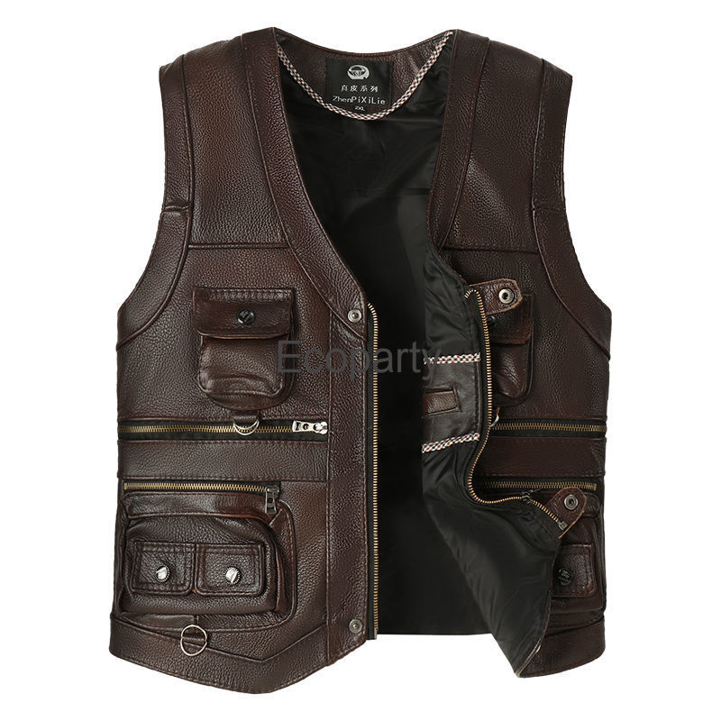 2024 herbst Winter Leder Weste – Leather Work Vest Bewertung und Preis