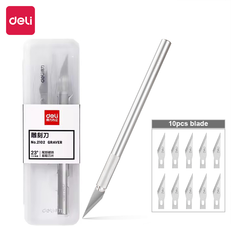 Deli Schnitzmesser-Set aus Alu – Leatherwork Knife Bewertung und Preis